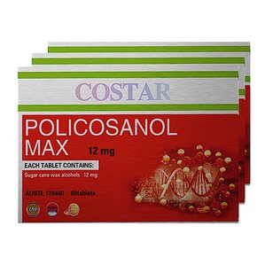 코스타 폴리코사놀 Costar Policosanol 12mg 60정 3개