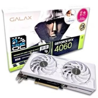 아이코다 갤럭시 GALAX 지포스 RTX 4060 WHITE OC D6 8GB 그래픽카드