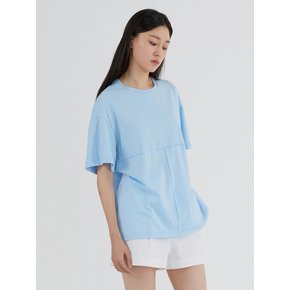 RAW EDGE T-SHIRT - SKY BLUE