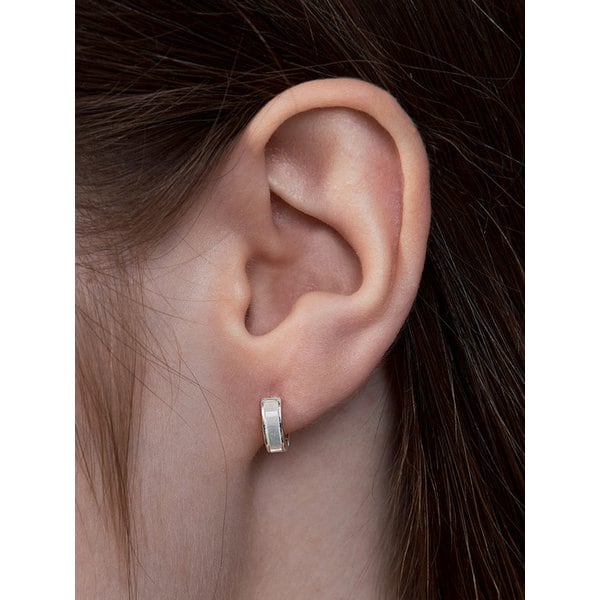 [W컨셉 단독][sv925] lumi nacre hug earring