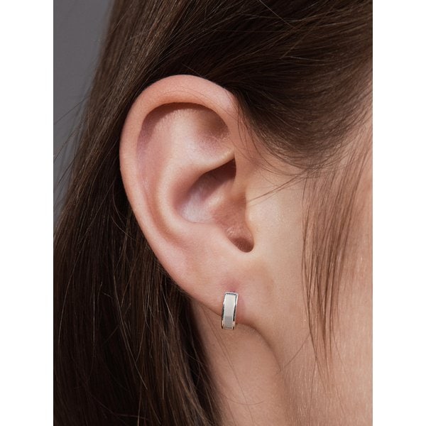 [W컨셉 단독][sv925] lumi nacre hug earring