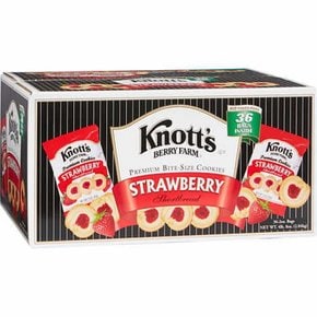 Knotts Berry Farm노츠베리팜  프리미엄  쇼트브레드  쿠키,  딸기,  56g,  36개