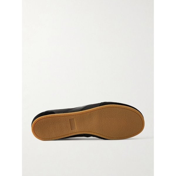 가죽 트리밍 스웨이드 쉘 스니커즈 46376663162991193