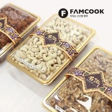 [1/15(수)순차출고][팸쿡]견과 3종 명작세트 1.6kg (아몬드 600g, 캐슈넛 600g, 호두 400g)/전용쇼핑백증정