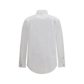 24010005W009Q A401 WHITE Orb embroidered cotton Shirt