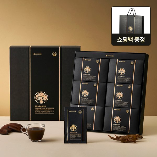 [선물세트] 유한건강생활 유한녹용홍삼진액 1박스 (50ml x 30포)