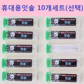 휴대용 치간칫솔 Slim 이쑤시개 요지 치실 15입 10개