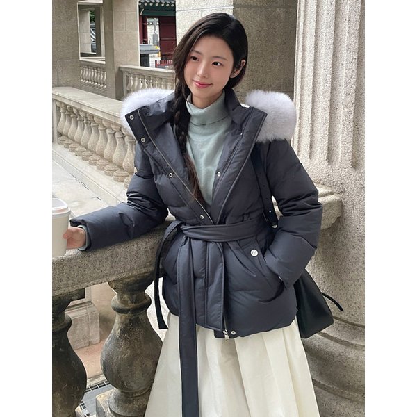 [채랑 PICK] (2차 리오더) [단독기획] FOX FUR BELTED GOOSE DOWN [3COLORS]