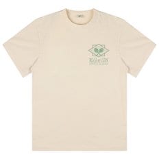 TS841CR CREAM VERDE 라켓 클럽 반팔 티셔츠　