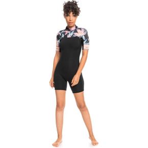 독일 록시 전신 서핑슈트 여자 Roxy Ladies Swell Series 2mm Short Sleeve Zip Back Wetsuit Ch