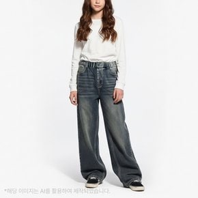 캣브러쉬 스트레이트 데님팬츠 LBTJ25WZ1_NC13