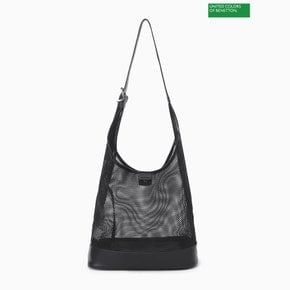 메쉬 블록 호보백 BCBG50531