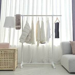 DAMDA 아이언 이동식 1단 행거 스탠드 옷걸이