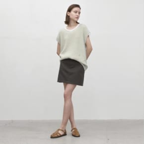 나인 ESSENTIAL VALIO COTTON MINI SKIRT_S SK4934