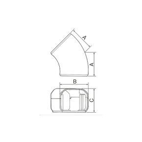 파나소닉 Panasonic 45플랫엘보실내용60형 아이보리 DAS32607W