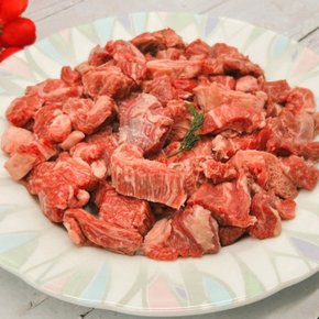 국내산 한우 사태 목심 우둔 깔끔손질 투뿔국거리 500g (푸드)