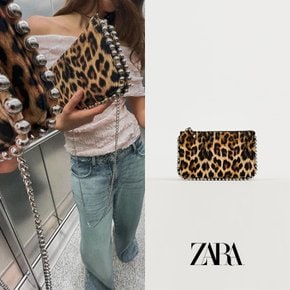 ZARA 자라 레오파드 스터트 클러치 백