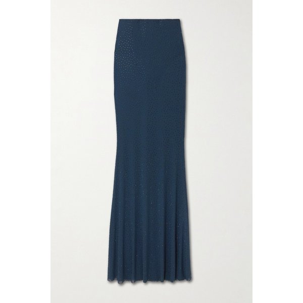 레베카 밸런스 엘리베라 크리스탈 장식 스트레치 튤 맥시 스커트 46376663162950792