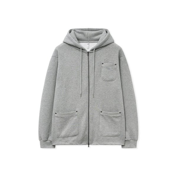 스미스 오버사이즈 스웨트 후드 집업 MELANGE