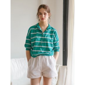 COTTON COLLAR T-SHIRTS_GREEN