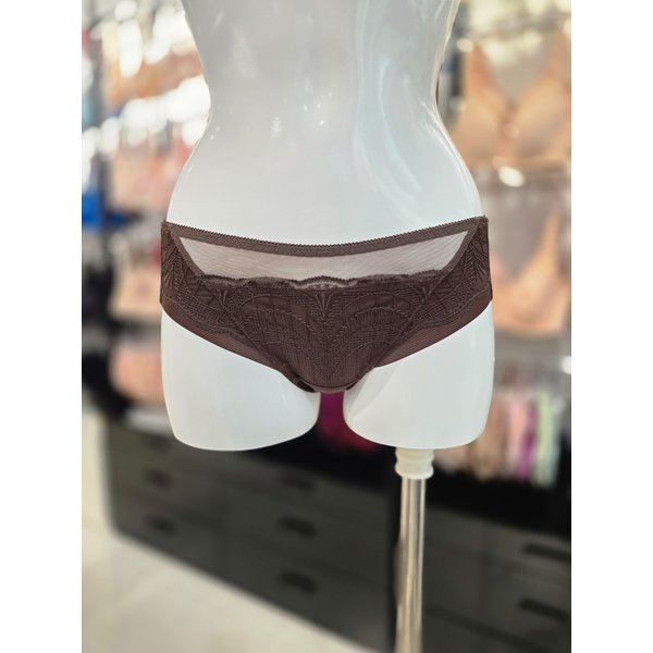 [시흥점] (시흥) 비너스 튤레이스 풀 커버리지 패드브라 세트 헴팬티 단품 [VPT1496H-BR]