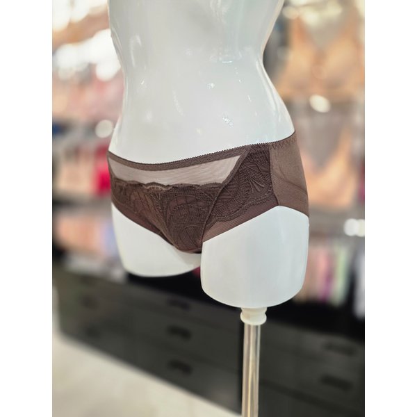 [시흥점] (시흥) 비너스 튤레이스 풀 커버리지 패드브라 세트 헴팬티 단품 [VPT1496H-BR]