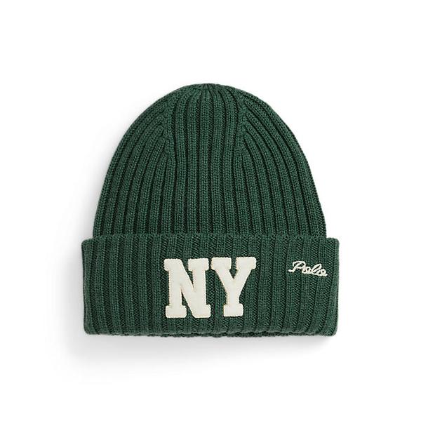 남성 NY 패치 리브 니트 울 비니(MAPOHGS0J422398300)