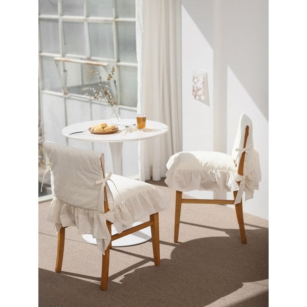 하늘한 내츄럴프릴 의자등커버