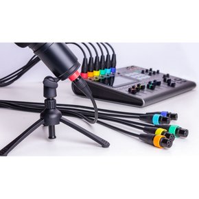 줌 줌 컬러 ID 링 6 컬러 페어 XLR-6c (XLR 케이블용)