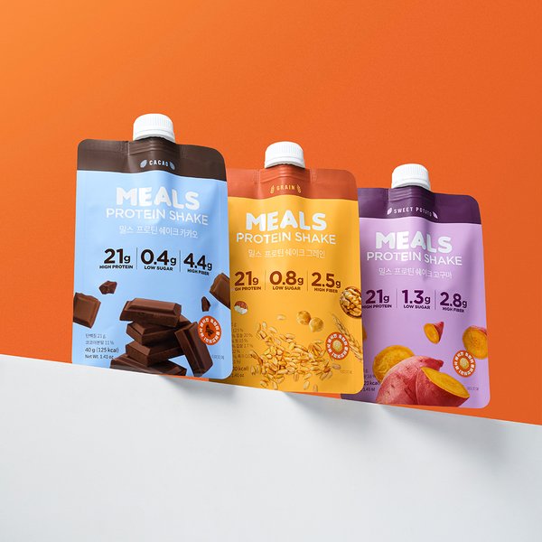 밀스 식사 대용 프로틴 쉐이크 3종 28팩 한달 패키지