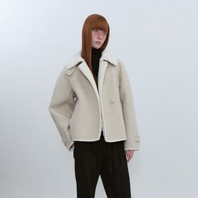 Wool Cropped Jacket_IVORY