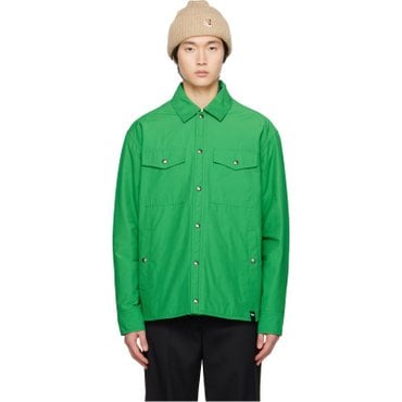 메종키츠네 그린 패딩 재킷 KM02218WQ0051 P374 GRASS GREEN