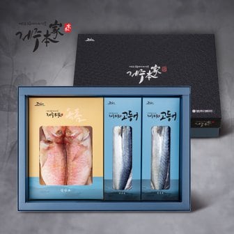 제주본가 [냉동]성산포 옥돔고등어 혼합세트(옥돔: 3미,540g/고등어: 6쪽 960g)_국내산