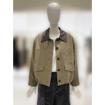 CC콜렉트 [부산점] [씨씨콜렉트] 배색 카라 루즈핏 점퍼 (E253MSJ102)
