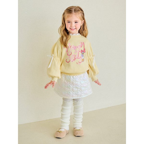 핑크빔홀로그램패딩스커트