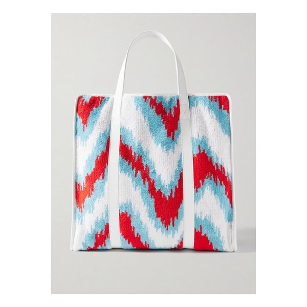 캔버스 트리밍 테리 자카드 토트 화이트 46376663162877101