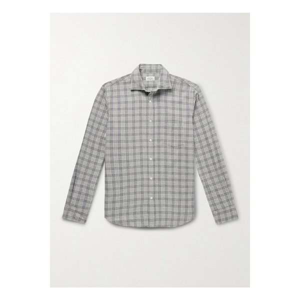 하트퍼드 폴 체크 코튼 플란넬 셔츠 46376663162884277