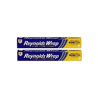  미국 레이놀즈 호일 Reynolds Wrap NonStick Aluminum Foil 50 Sq Ft Pack of 2 1357411