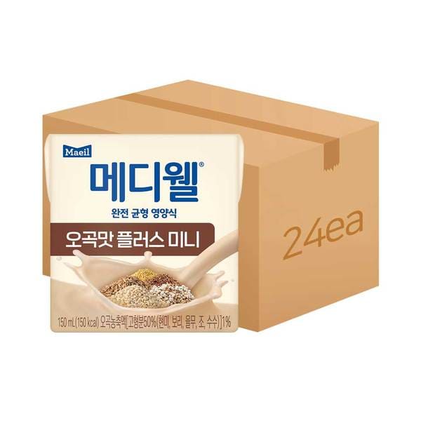 메디웰 오곡맛 플러스 미니 150ml 24팩 (1박스)