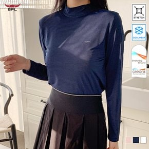 (U)BFL 여성 크레오라 고스판 냉감 반폴라 긴팔티셔츠/골프이너티 S2DPTS-101W