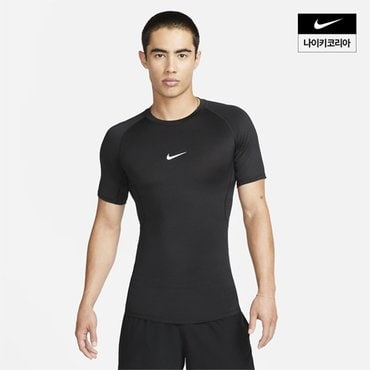 나이키 맨즈 나이키 프로 나이키 드라이 핏 타이트 반팔 피트니스 탑 NIKE FB7933-010