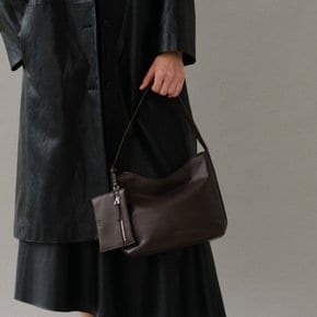 Mini pulpy hobo bag Umber