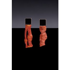 Sponge Coral Idiocracy Earrings  [Option - Earclip 귀찌]