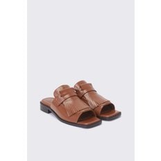 Fringe slipper(brown) DG2AM23001BRN