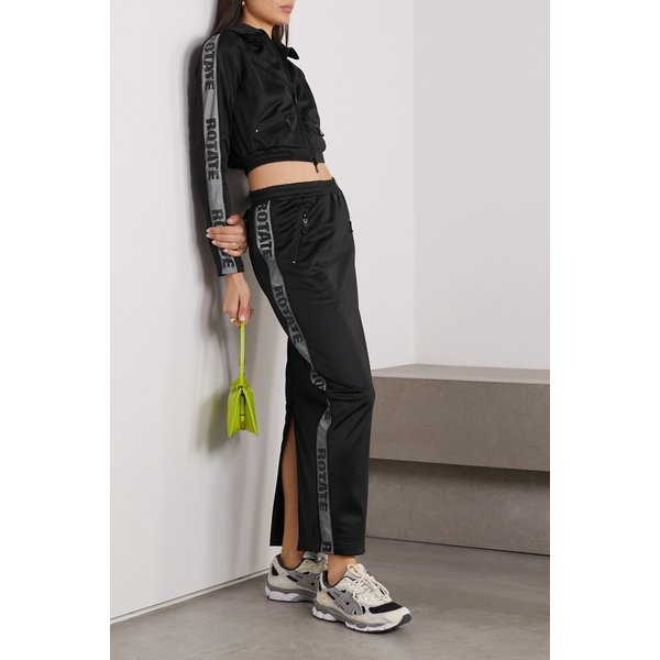 로테이트 바이 비르거 크리스텐슨 웨빙 트리밍  셸 맥시 스커트 블랙 1647597304573732