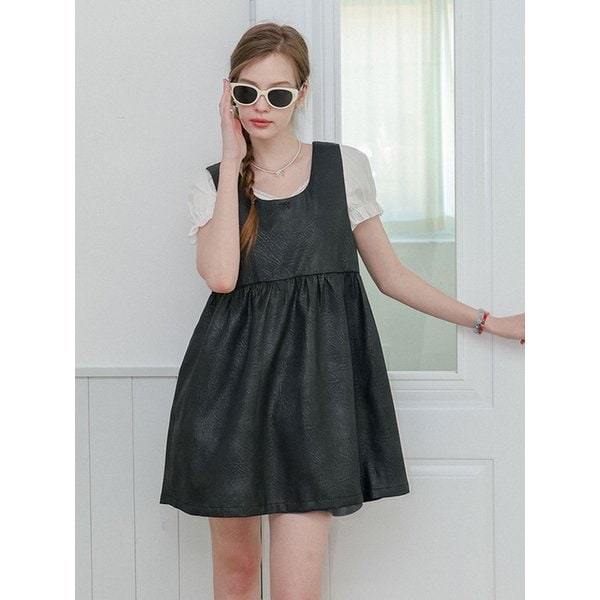 DD_A-line mini bow dress_BLACK