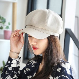 hat'scompany 헌팅캡 봄 여름 여성모자 사이즈조절 코튼 팔각모 나이스