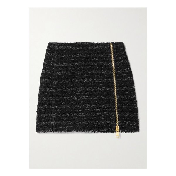 집 장식 부클레 트위드 미니 스커트 블랙 46376663162910911