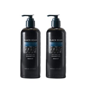 블랙빈 샴푸 탈모샴푸 탈모증상 완화 샴푸 520ml x 2개