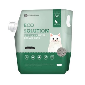 에코솔루션 벤토나이트 고양이 모래 스페셜그린 4kg